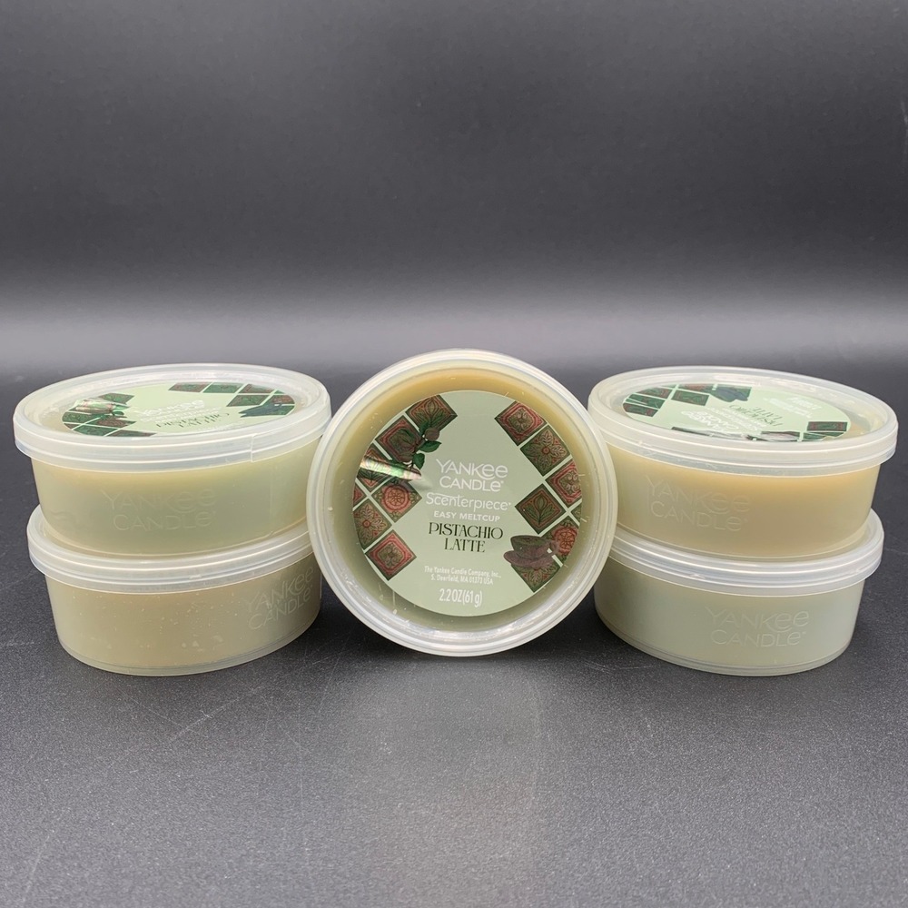 Yankee Candle Scenterpiece Easy MeltCup Pistachio Latte 2.2oz 61g Lot of 5
